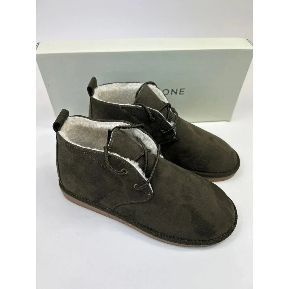 Sun + Stone SS Gage Chukka Boots -‎ Olive - Size 3